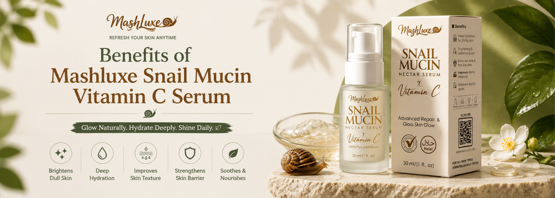 Benefits of Mashluxe Snail Mucin Vitamin C Serum