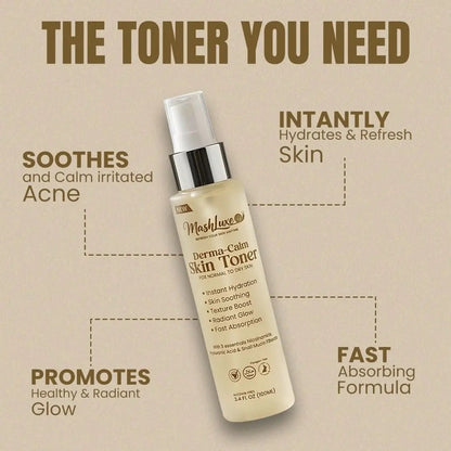 Skincare Combo – Derma-Calm Toner + Snail Mucin Vitamin C Serum