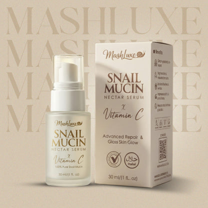 Mashluxe Snail Mucin Vitamin C Serum 30ml