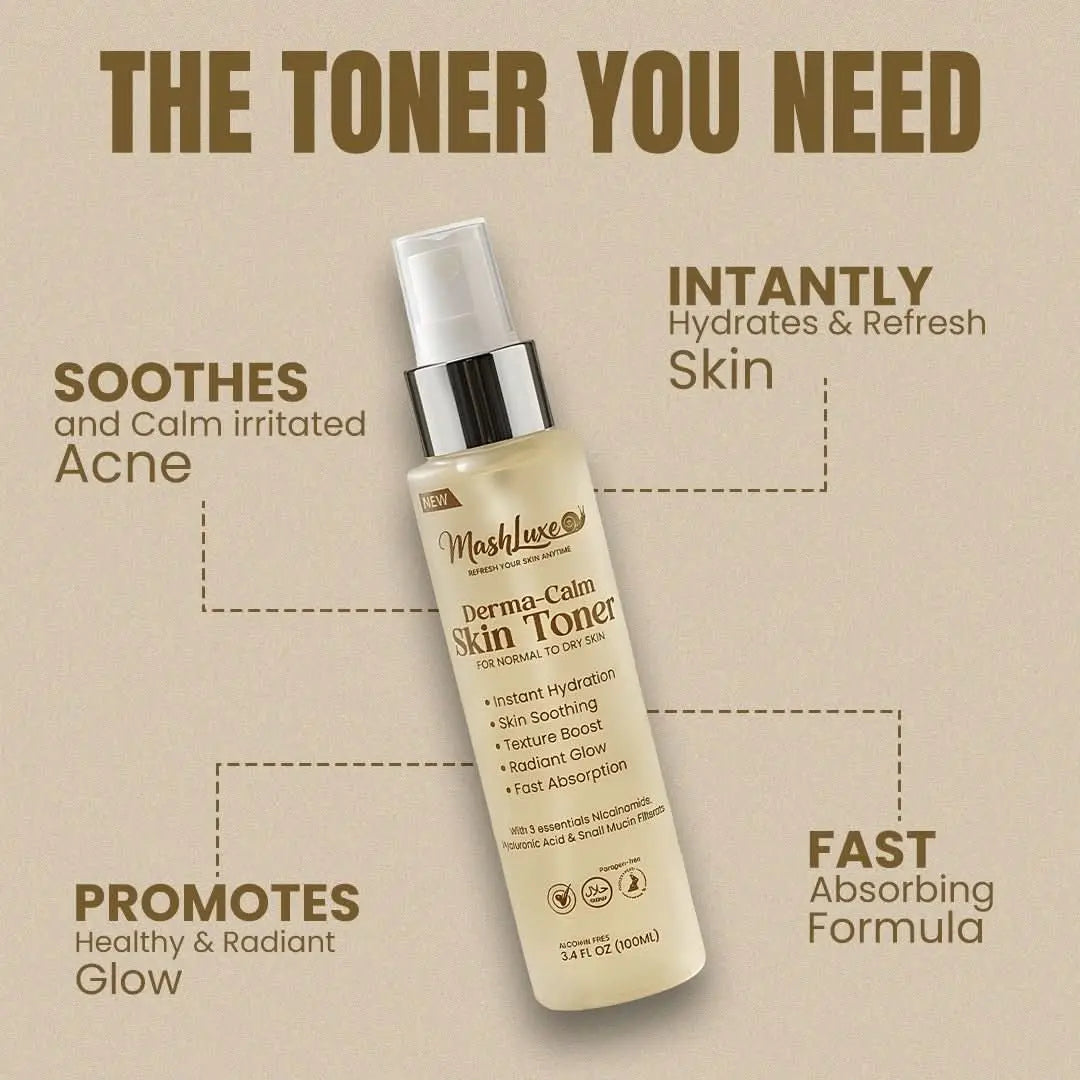 Derma-Calm Skin Toner – Soothing & Hydrating Facial Mist | Mashluxe